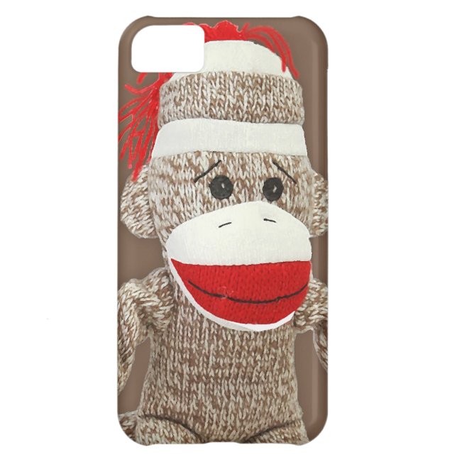 sock monkey iphone 5 case (Back)