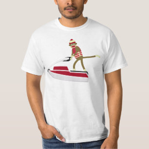 Sock Monkey Jetski T-Shirt