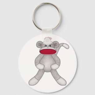 Sock Monkey Key Ring