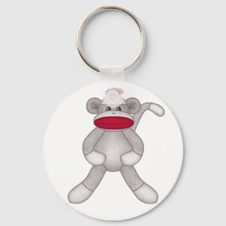 Sock Monkey Key Ring