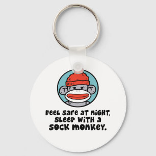 Sock Monkey Key Ring