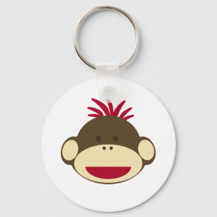 Sock Monkey Keychain