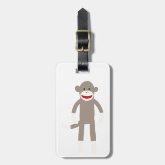 Sock Monkey Luggage Tag