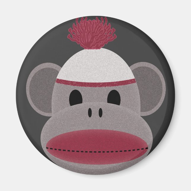 Sock Monkey Magnet (Front)