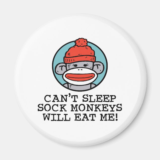 Sock Monkey Magnet (Front)