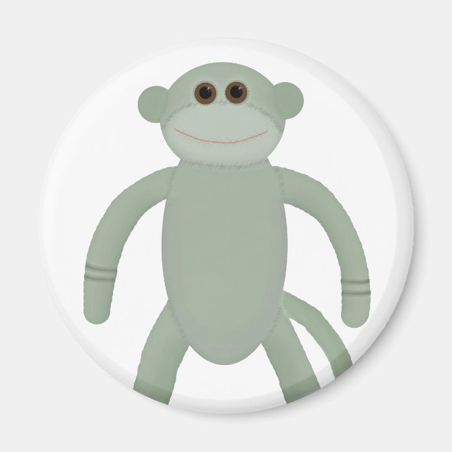 Sock Monkey Magnet (Front)