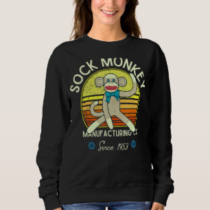 Sock Monkey Manufacturing Co. Retro Vintage Sock M Sweatshirt