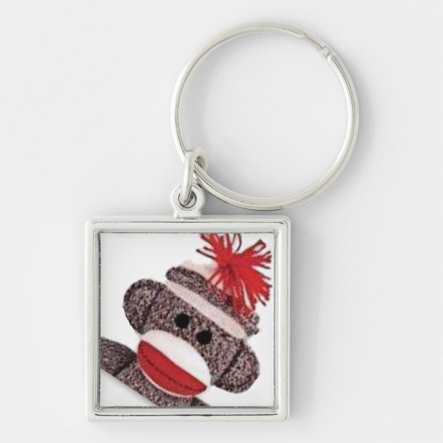 Sock Monkey merchandise products gifts Key Ring (Front)