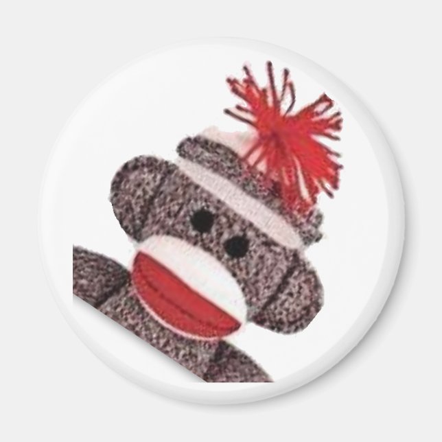 Sock Monkey merchandise products gifts Magnet (Front)