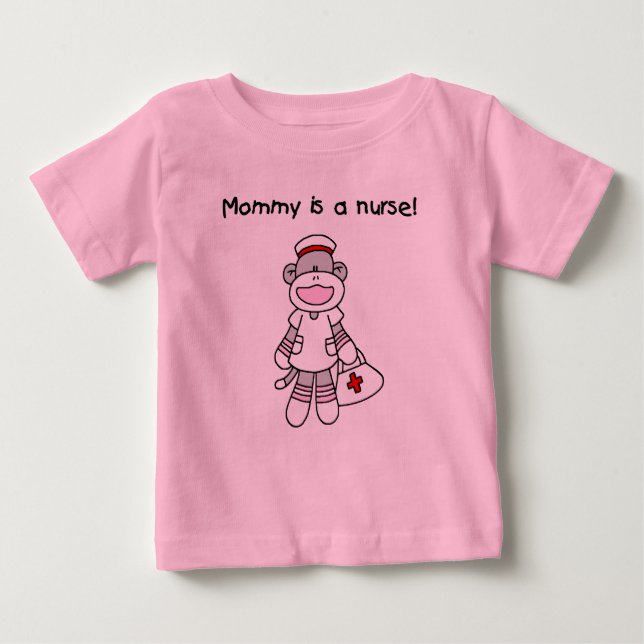 Sock Monkey Mummy Nurse T-shirts and Gifts (Front)