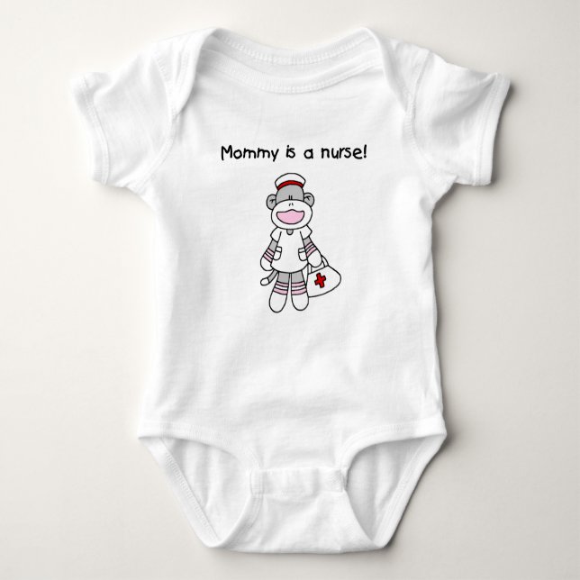 Sock Monkey Mummy Nurse T-shirts and Gifts (Front)