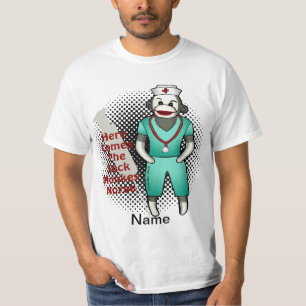 Sock Monkey Nurse t shirt