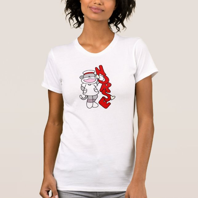 Sock Monkey Nurse T-shirts and Gifts (Front)