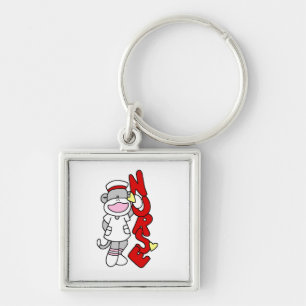 Sock Monkey Nurse T-shirts and Gifts Key Ring