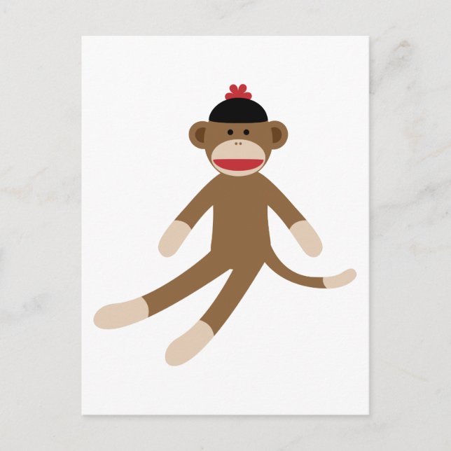 sock monkey postcard (Front)