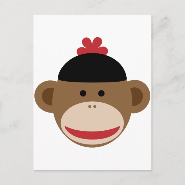 sock monkey postcard (Front)