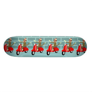Sock Monkey Scooter Skateboard
