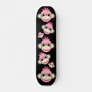 Sock Monkey Skateboard Deck