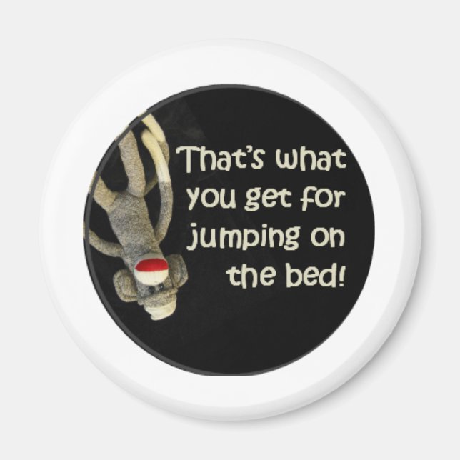 Sock Monkey Slurs Magnet (Front)