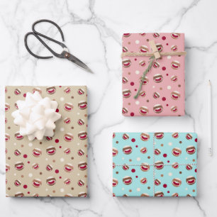 Sock Monkey Smile Wrapping Paper Sheet