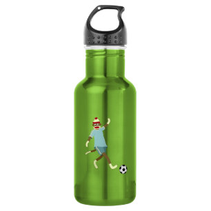 Sock Monkey Soccer Player 532 Ml Water Bottle
