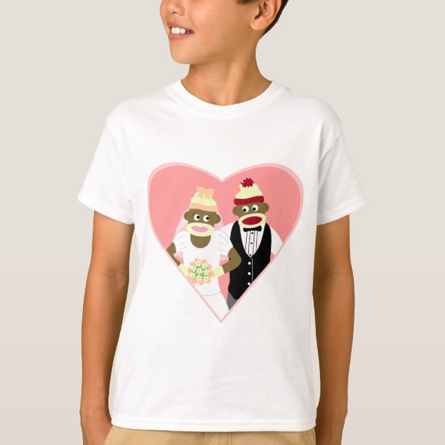 Sock Monkey Wedding T-Shirt (Front)