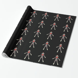 Sock Monkey Wrapping Paper