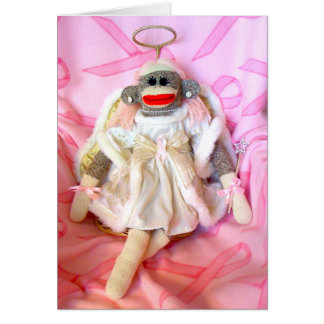 Sock Monkeys for the Cure Angel Card