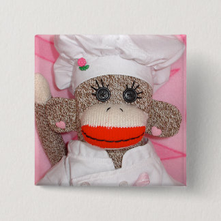 Sock Monkeys for the Cure Rose Pin