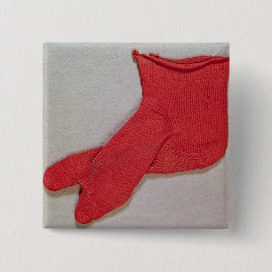 Sock, one of a pair from Egypt, Egypto-Roman perio 15 Cm Square Badge