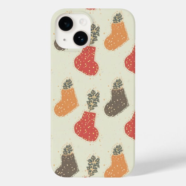 Sock pattern phone case (Back)