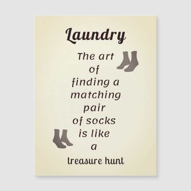 Sock Searching Delight Laundry Day  (Front)
