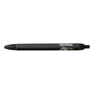 Socket wrenches black ink pen