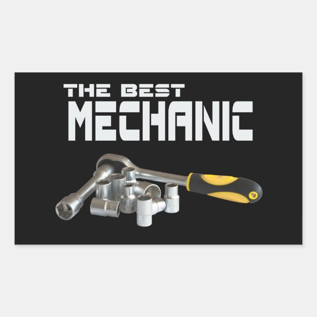 Socket wrenches rectangular sticker (Front)