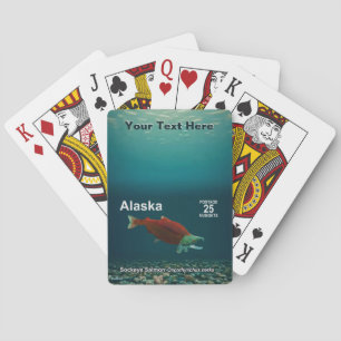 Sockeye Salmon - Alaska Postage Playing Cards