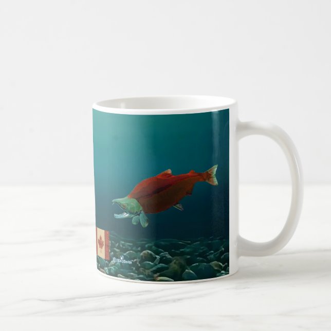 Sockeye Salmon Coffee Mug (Right)