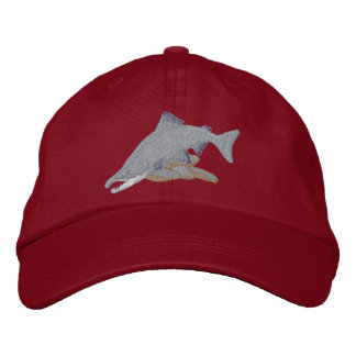 Sockeye Salmon Embroidered Hat