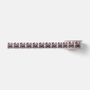 SockMonkey Hunter Brothers At Christmas Satin Ribbon