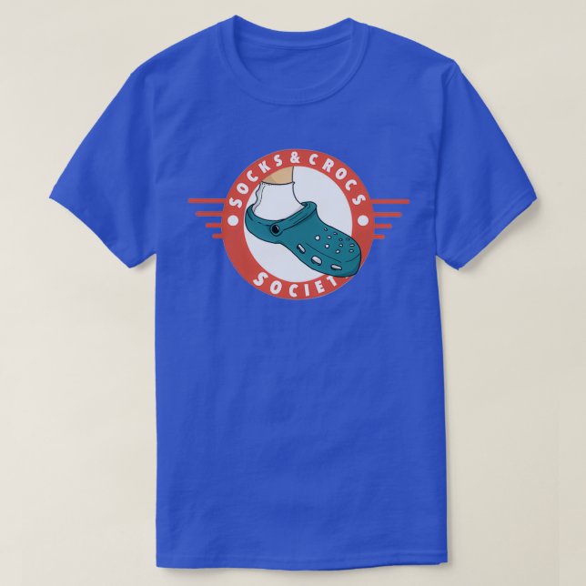 Socks and Crocs Society Crest T-Shirt (Design Front)