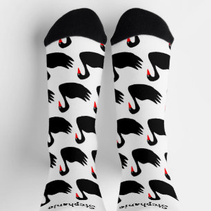 Socks Black Swan Design