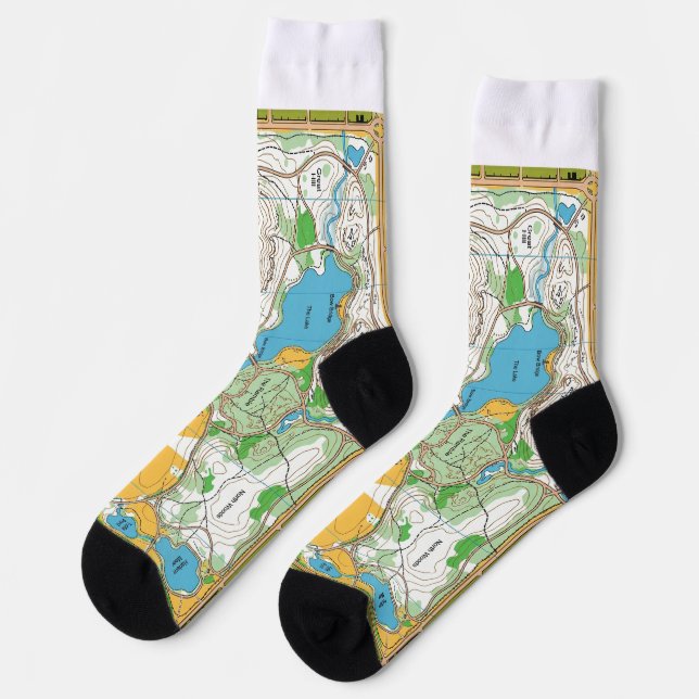 Socks -  Central park orienteering map (Left)