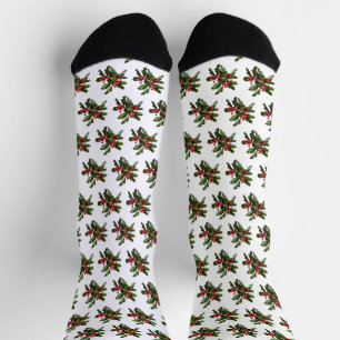 Socks - Christmas Holly