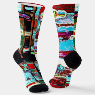 Socks – Collapse Reflection Abstract Design