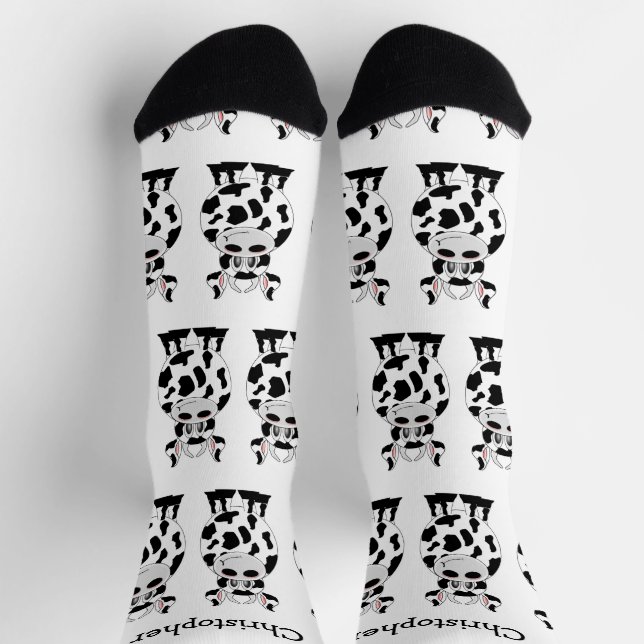 Socks Cow Design (Top)