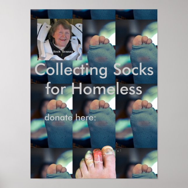 Socks for Homeless Poster (Front)