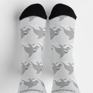 Socks Grey Dolphin Design