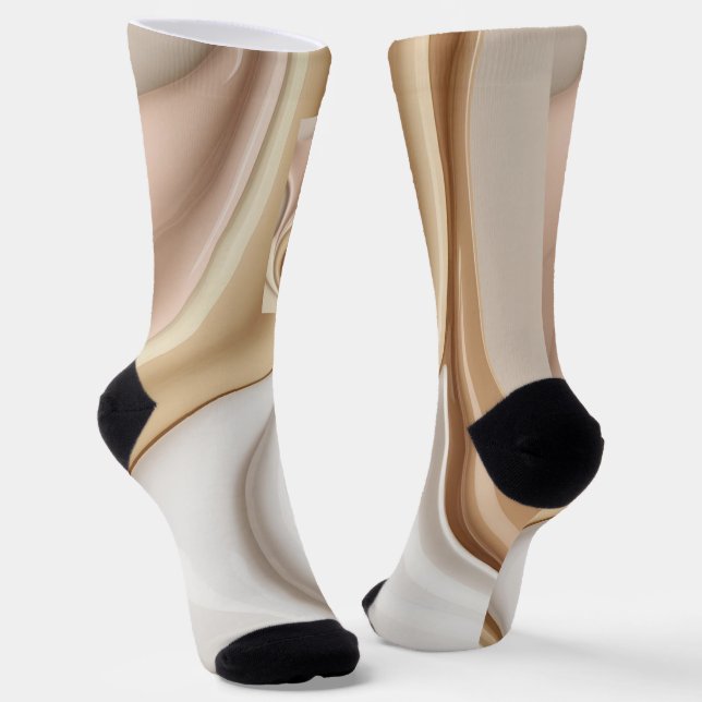 Socks in stylish abstract graphic (Angled)