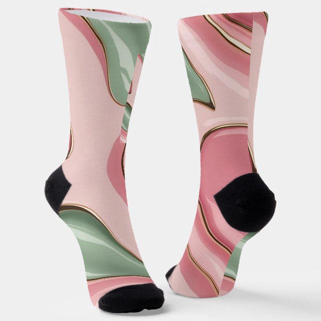 Socks in stylish abstract graphic (Angled)