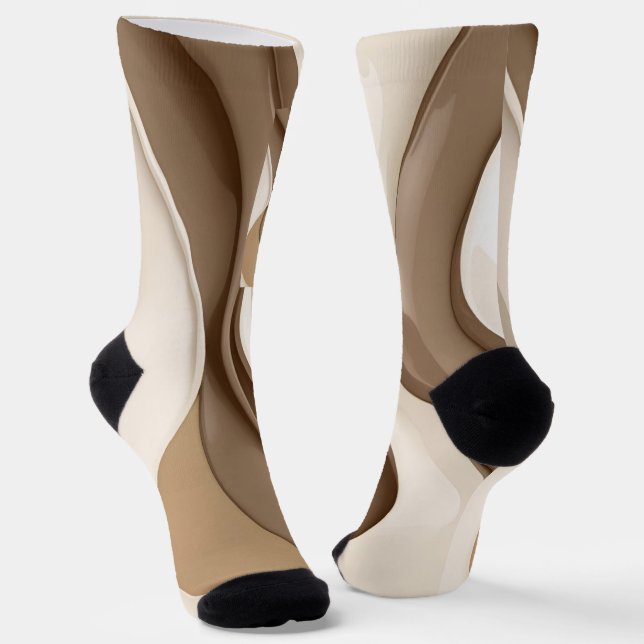 Socks in stylish abstract graphic (Angled)