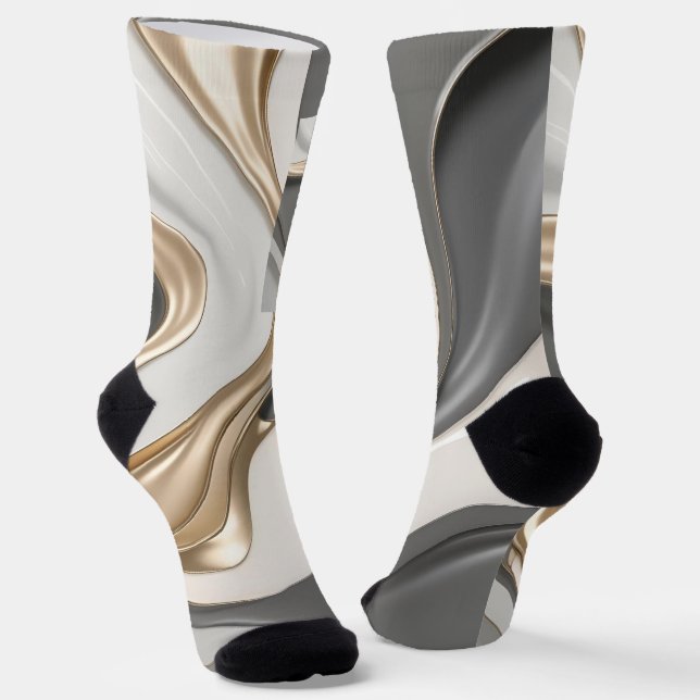 Socks in stylish abstract graphic (Angled)